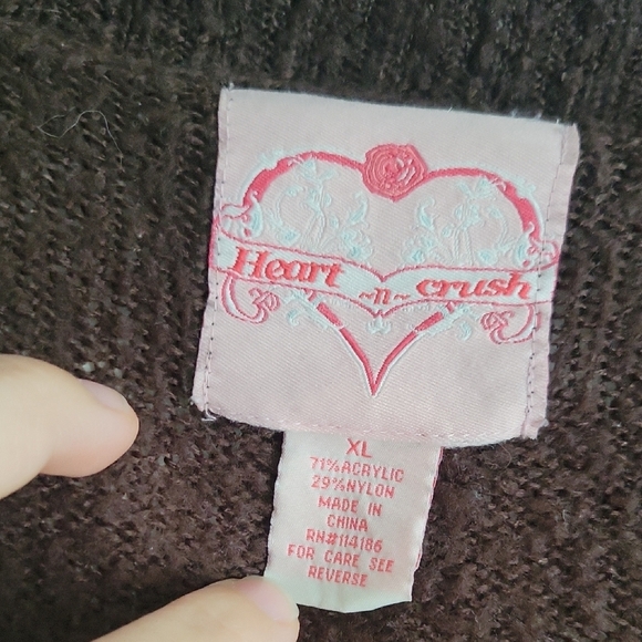 Brown V-Neck Women's Sweater - Picture 5 of 10